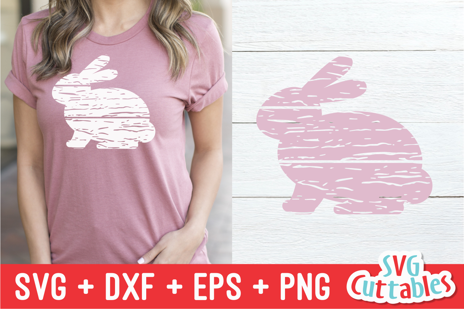 Download Distressed Easter Bunny SVG Cut File | svgcuttablefiles