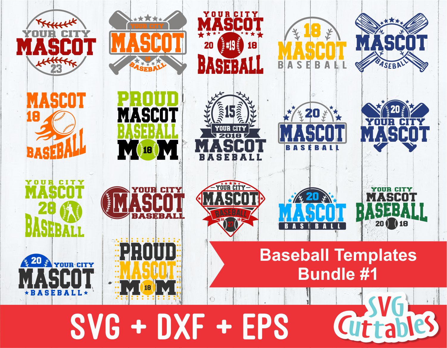 Baseball svg Template Bundle #1 | svgcuttablefiles