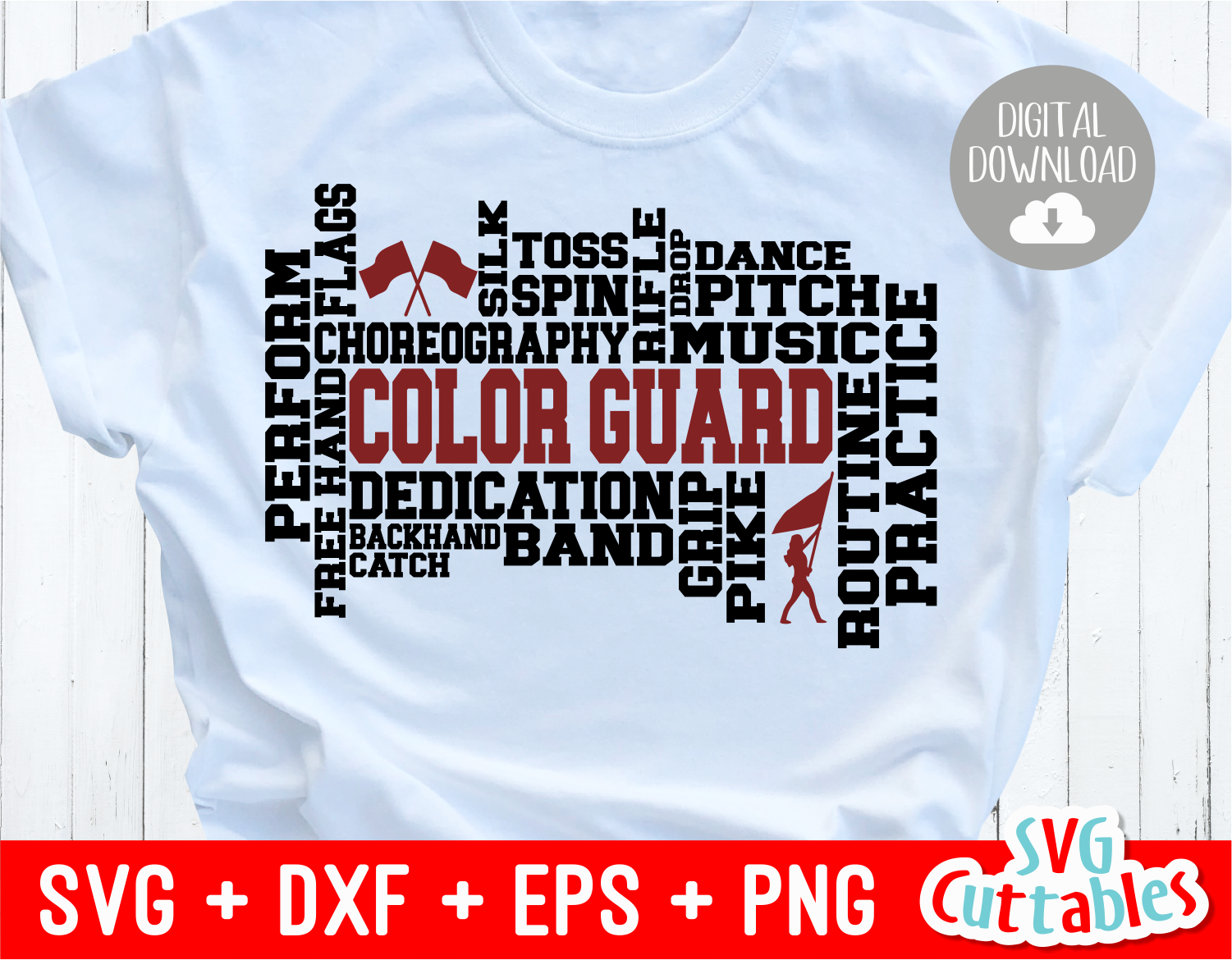 Download Color Guard Word Art | svgcuttablefiles