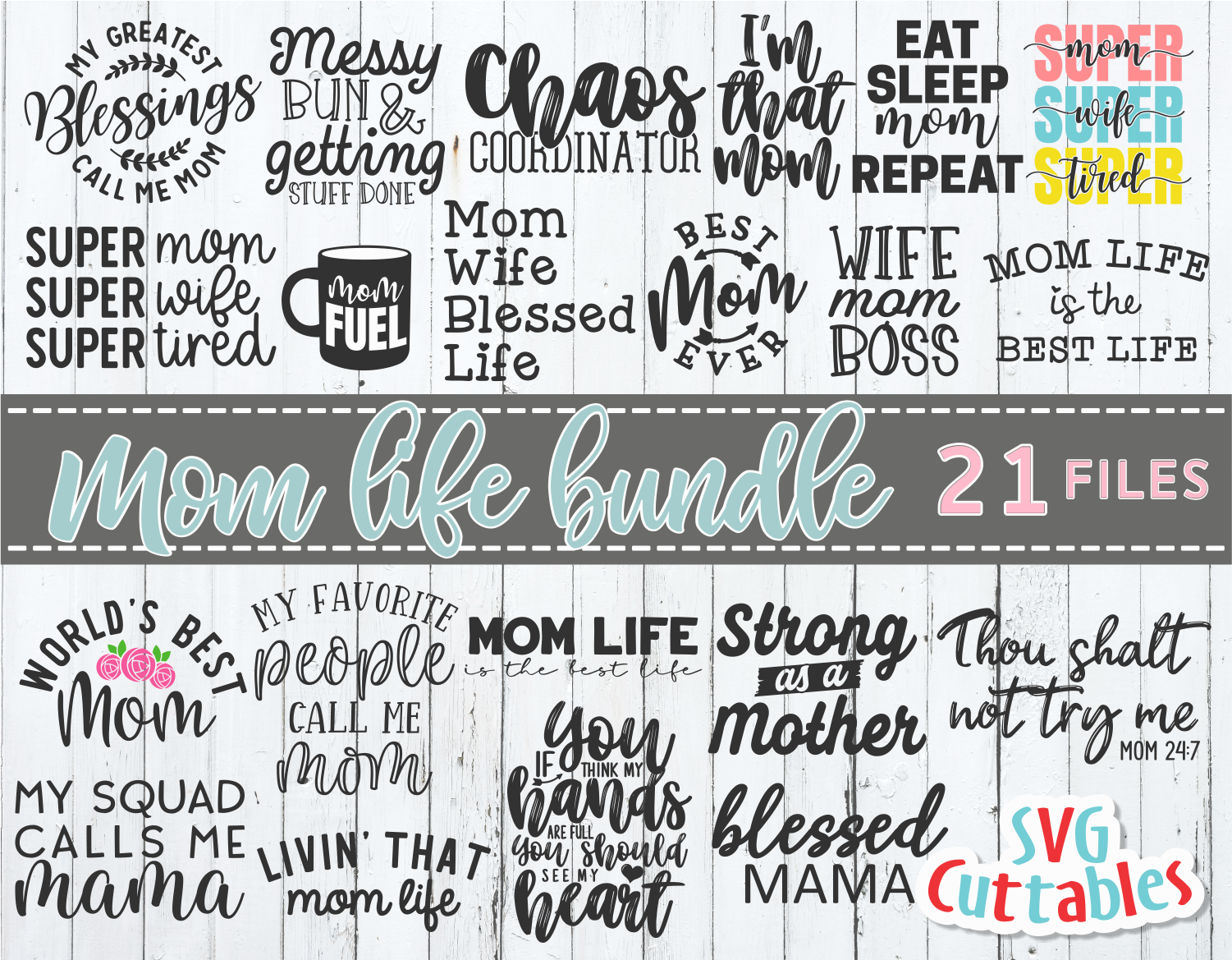 Download Mom Life Bundle Mother S Day Svg Cut File Svgcuttablefiles