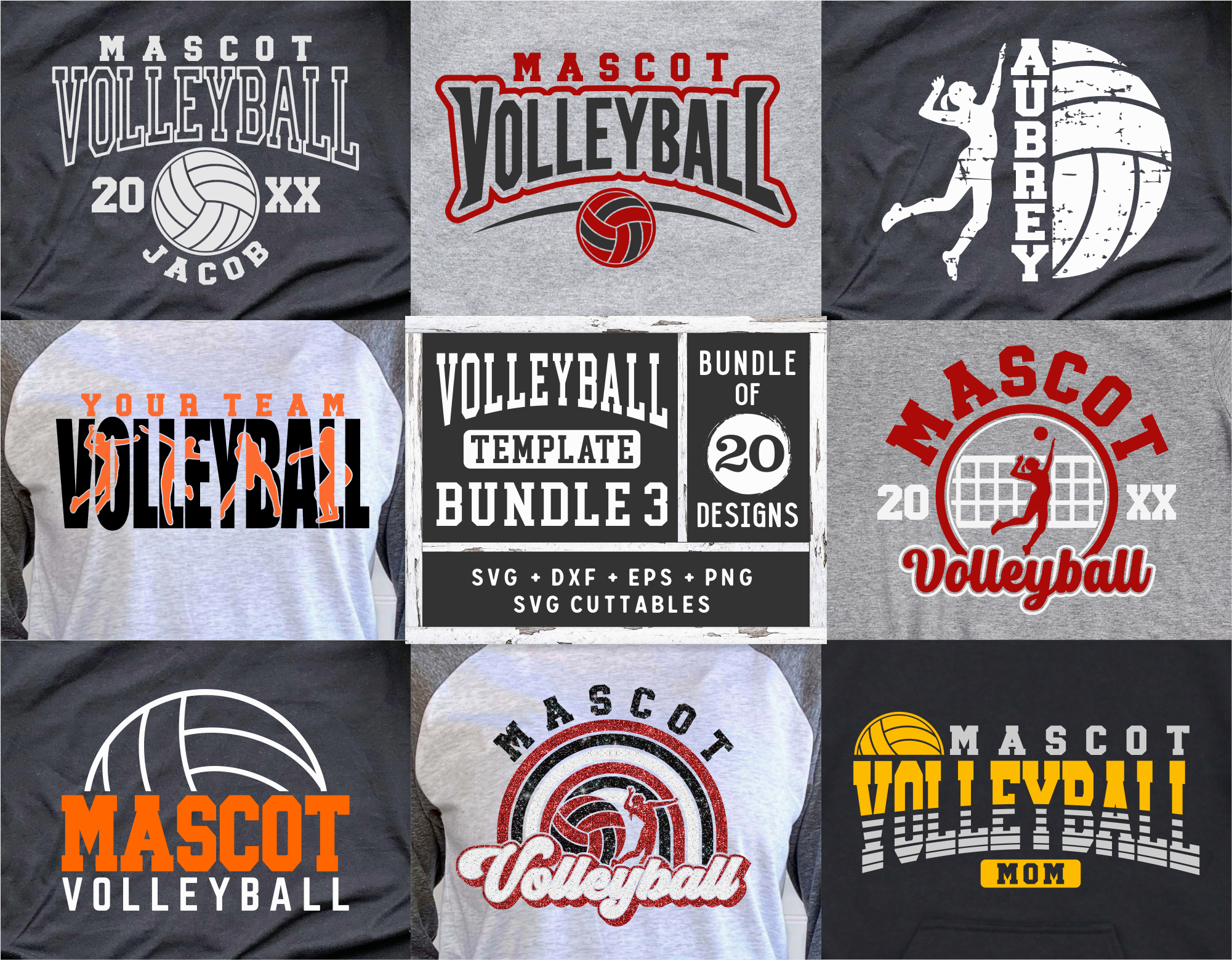 Volleyball Template Bundle 3