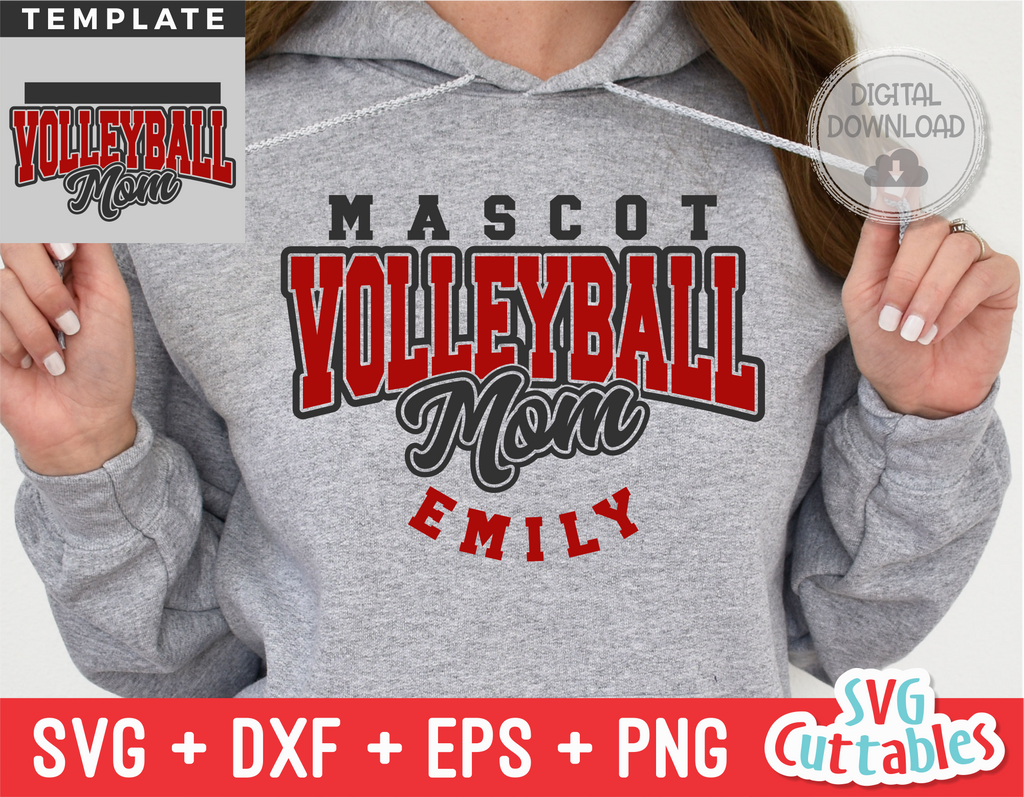 Volleyball Template 0058 | SVG Cut File | svgcuttablefiles