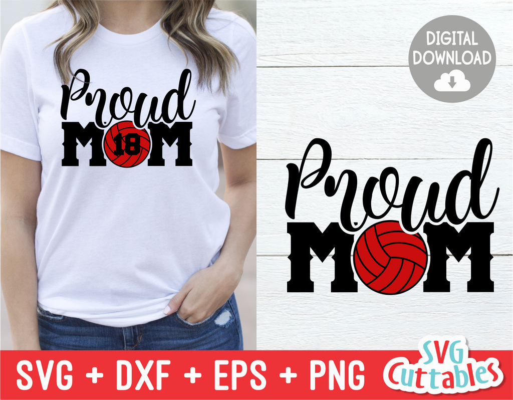 Download Proud Volleyball Mom | SVG Cut File | svgcuttablefiles