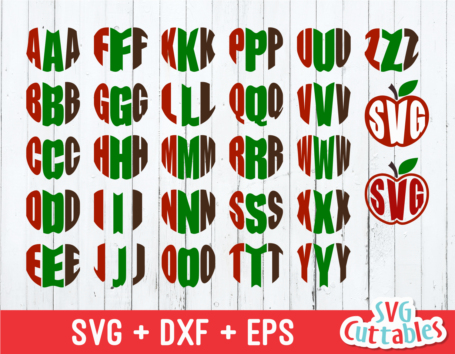 Download Teacher Apple Monogram Alphabet With Monogram Frame Svgcuttablefiles