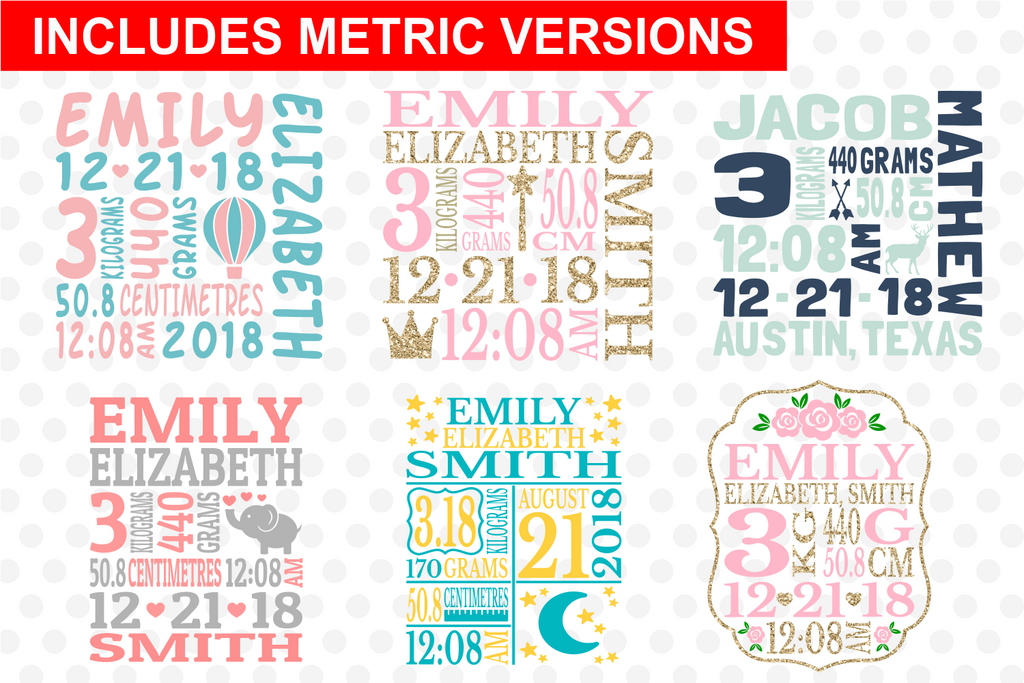 Free Free 242 Baby Birth Announcement Svg SVG PNG EPS DXF File