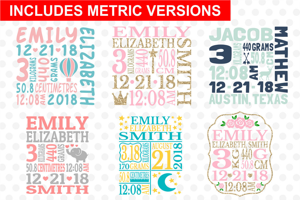 Free Free 134 Baby Birth Announcement Svg SVG PNG EPS DXF File