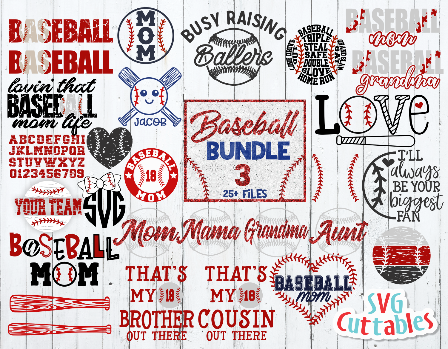 Download Baseball Bundle 3 | SVG Cut File | svgcuttablefiles