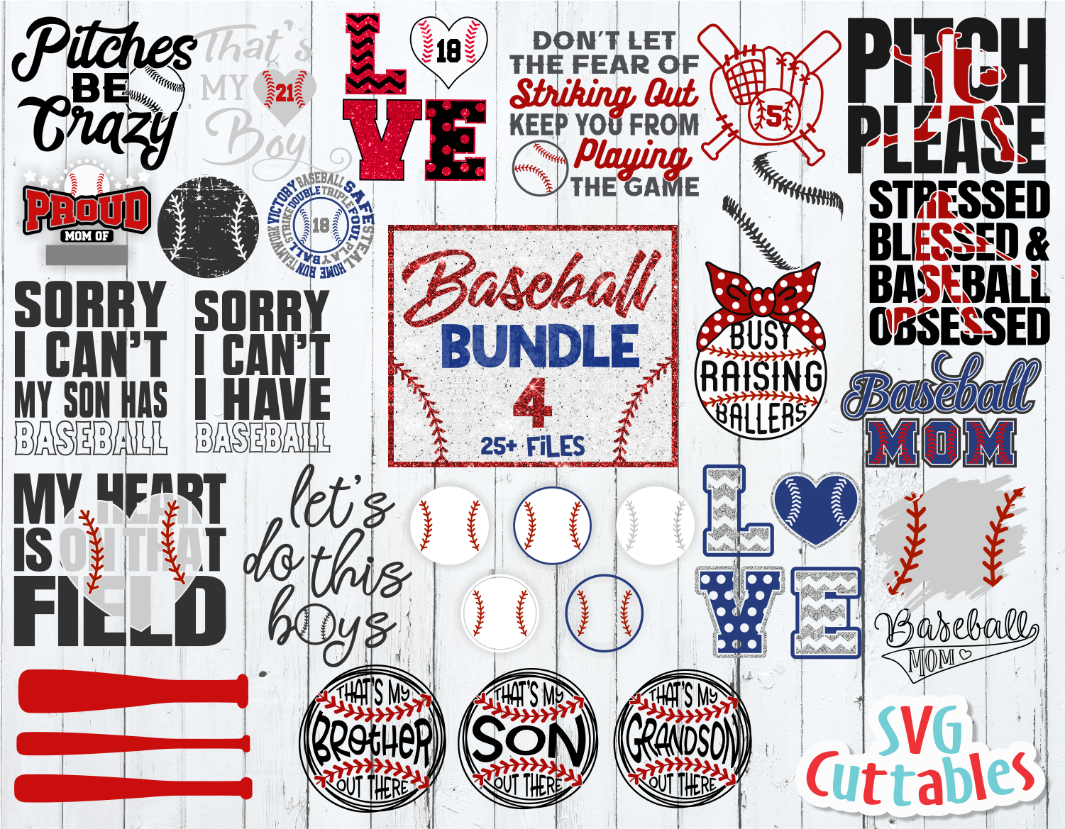 Download Baseball Bundle 4 | SVG Cut File | svgcuttablefiles