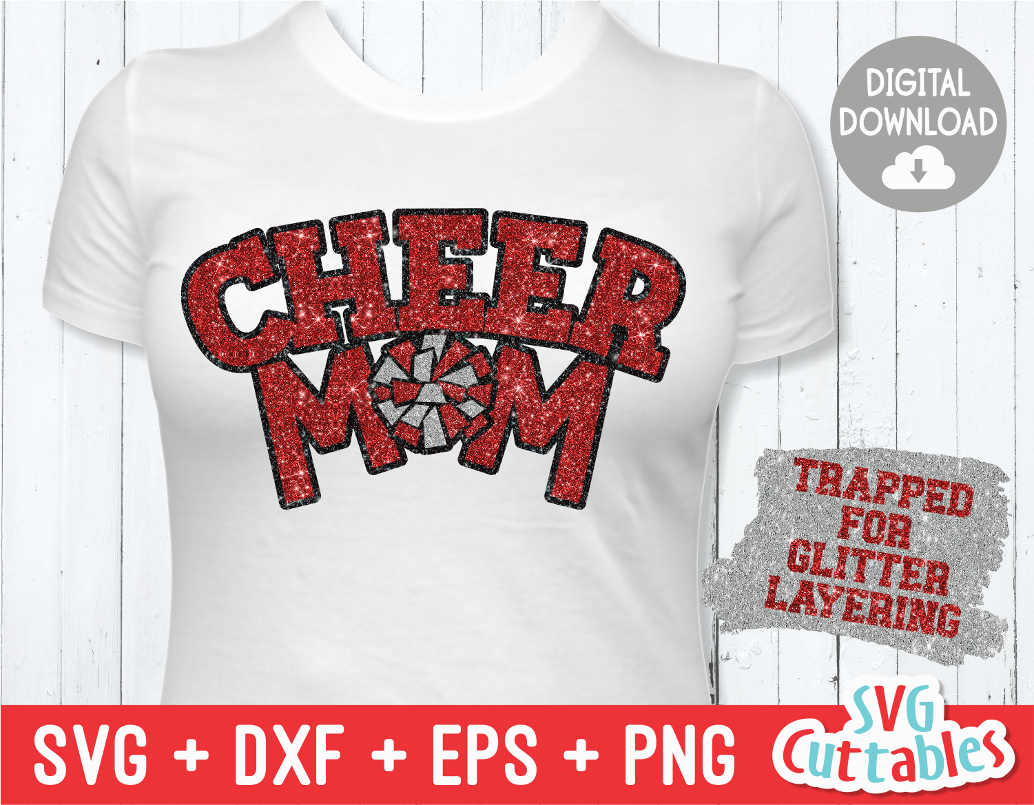 Download Cheer Mom | SVG Cut File | svgcuttablefiles