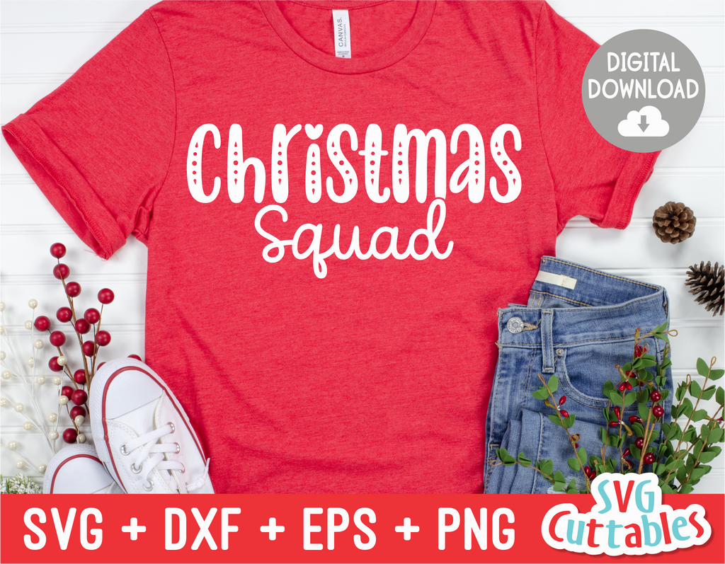 Christmas Squad | Cut File | svgcuttablefiles