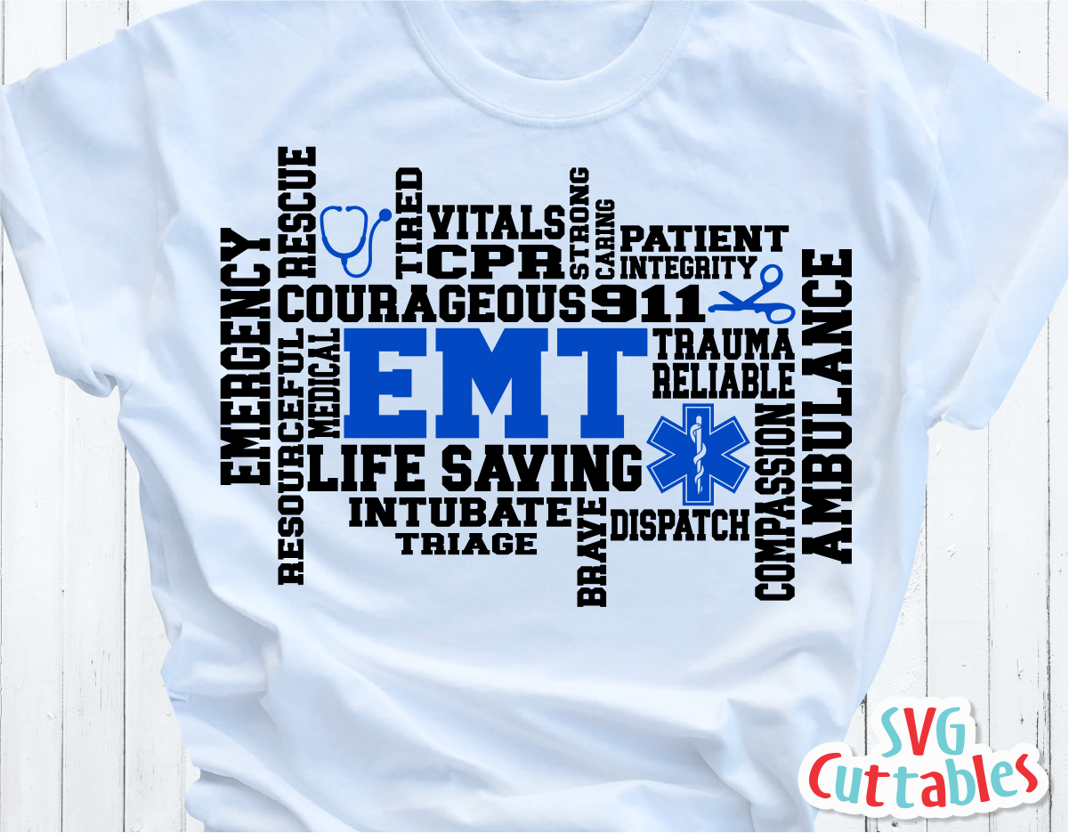 Download Emt Word Art Svg Cut File Svgcuttablefiles