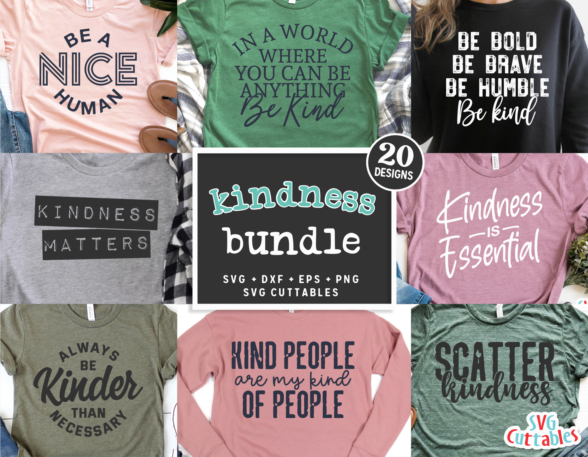 Download Kindness Svg Bundle Svgcuttablefiles