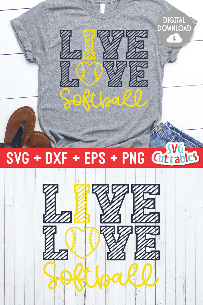 Free Free 348 Live Love Softball Svg SVG PNG EPS DXF File