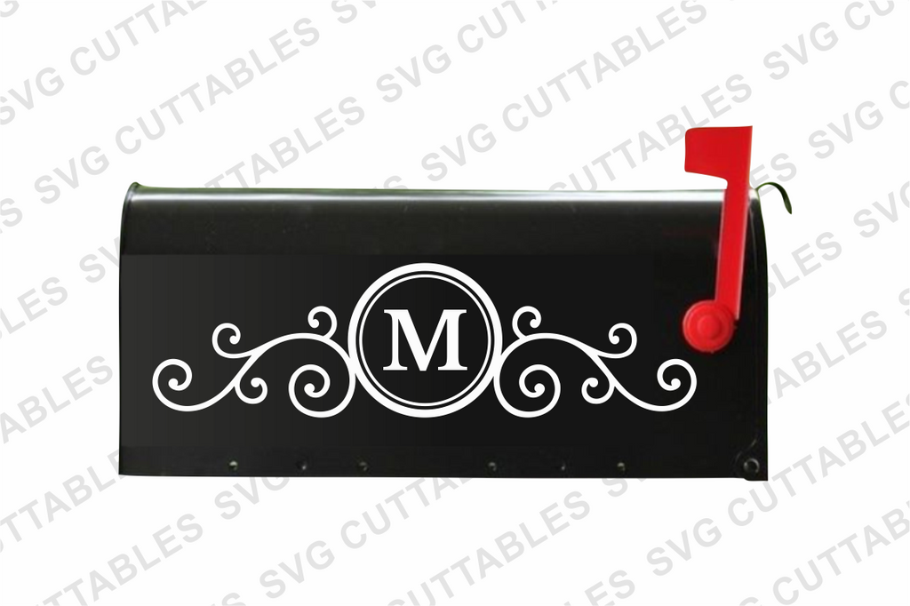 Mailbox Monogram Frames | svgcuttablefiles