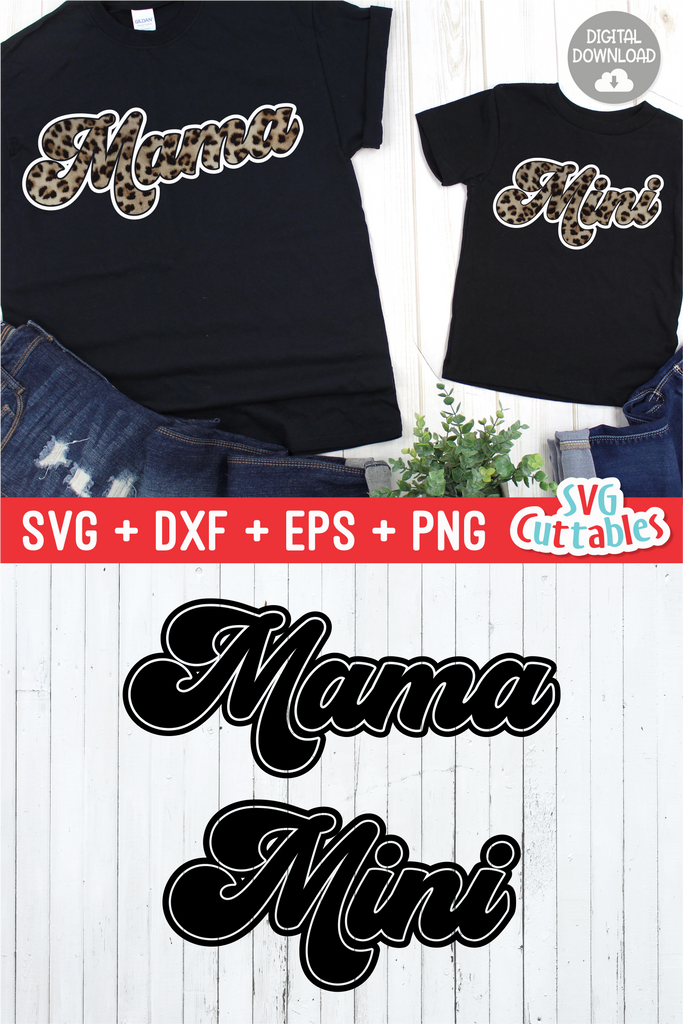 Download Printing Printmaking Kickin It With Mini Mommy Svg Png Dxf File For Mother Daughter Shirts For Silhouette Cameo And Cricut Commercial Use Digital Design Craft Supplies Tools