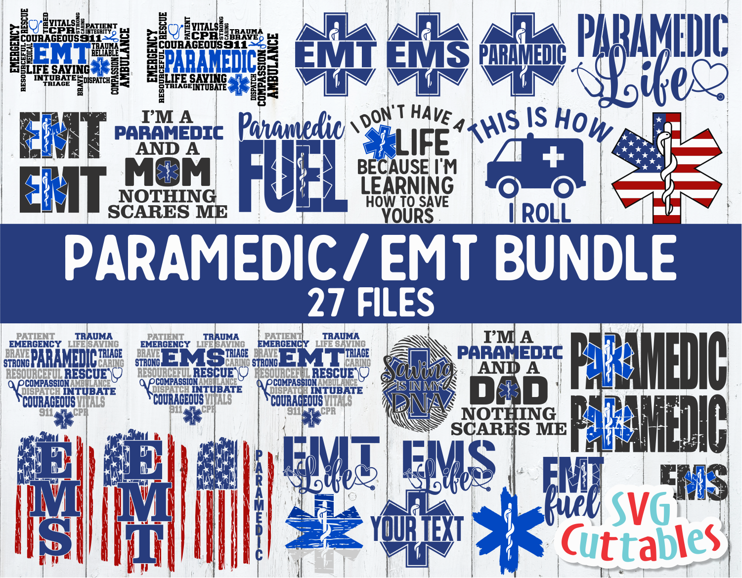 Download Paramedic Ems Emt Bundle Svg Cut File Svgcuttablefiles