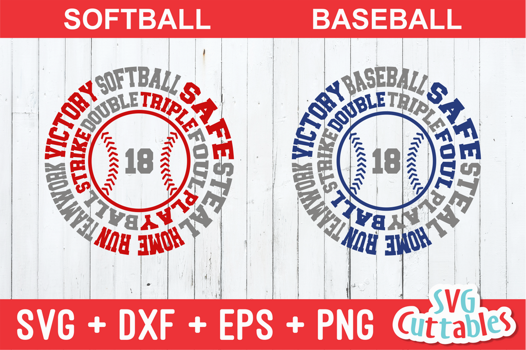 Baseball Bundle 4 | SVG Cut File | svgcuttablefiles