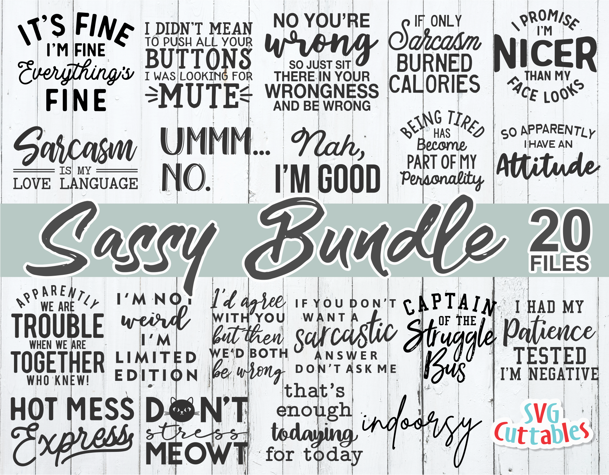 Download Sassy Bundle 1 Svg Cut File Svgcuttablefiles