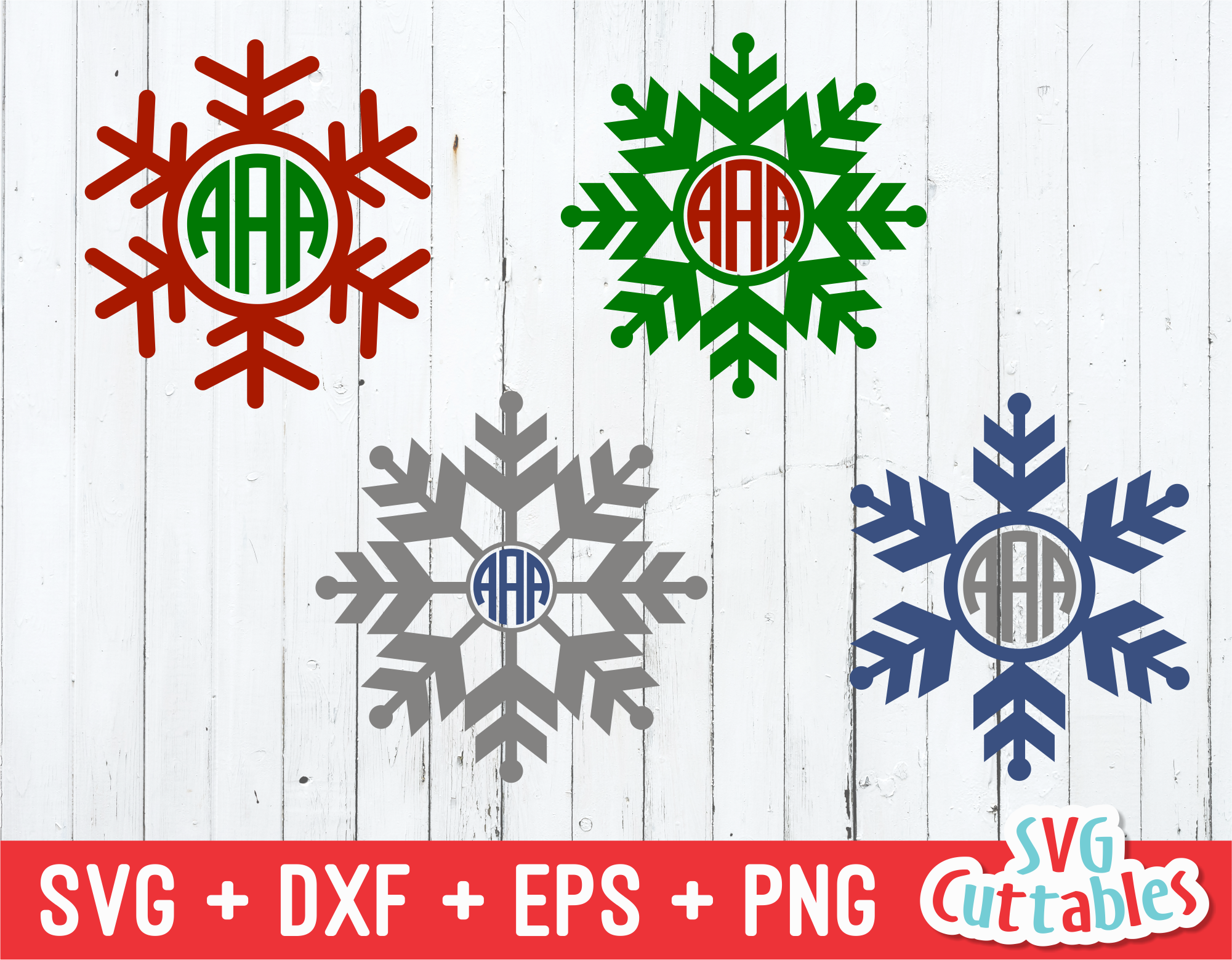 Download Snowflake Monogram Frame Christmas Svg Svgcuttablefiles