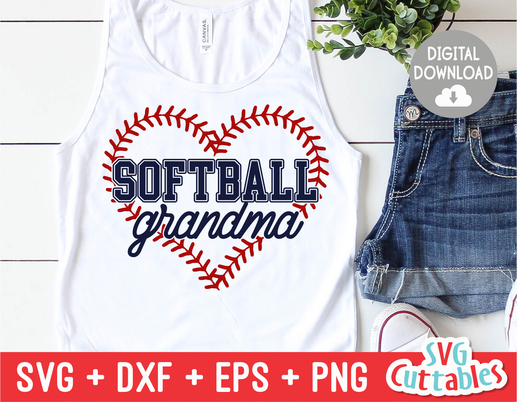 Download Softball Grandma | SVG Cut File | svgcuttablefiles