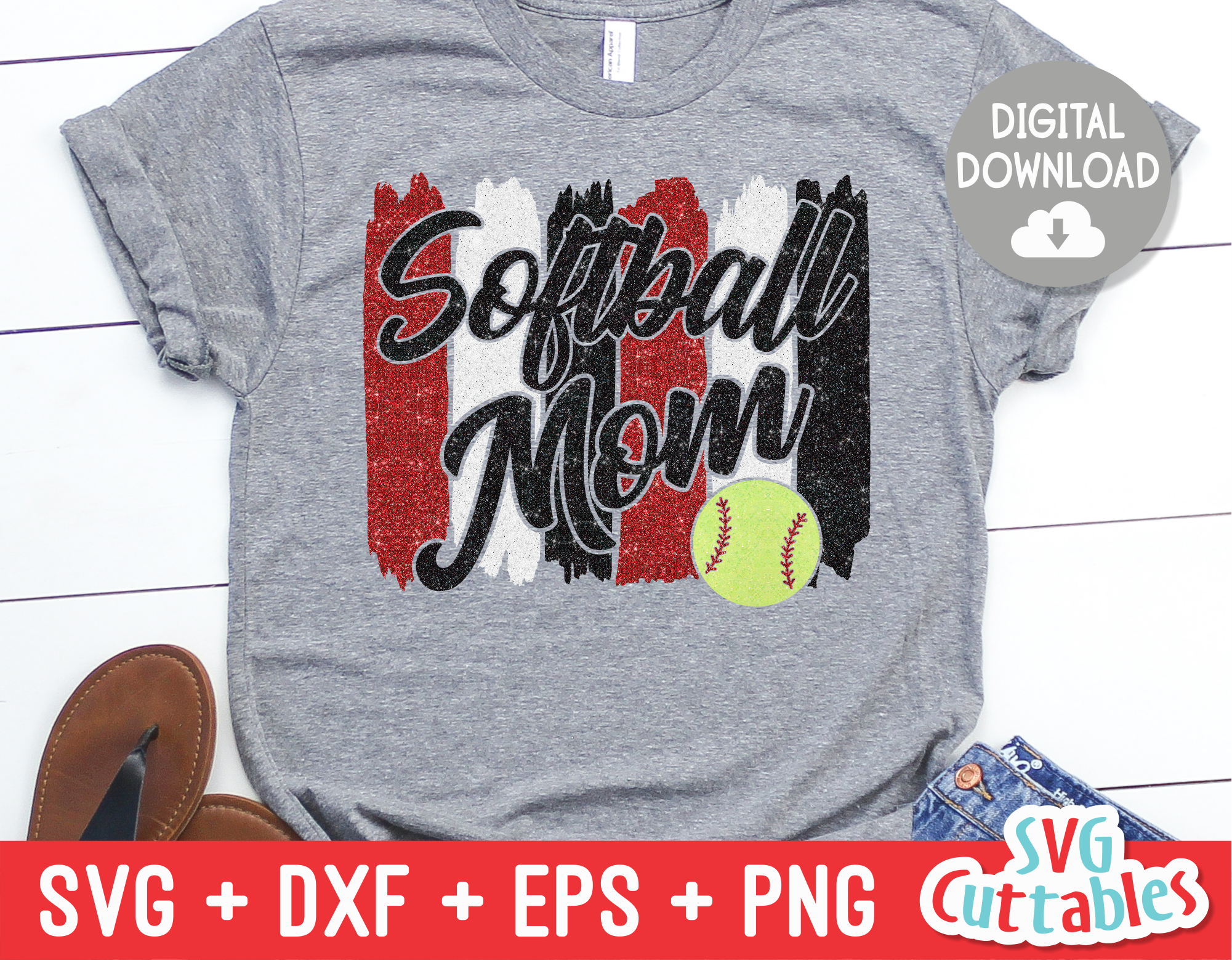 Download Softball Mom Svg Cut File Svgcuttablefiles