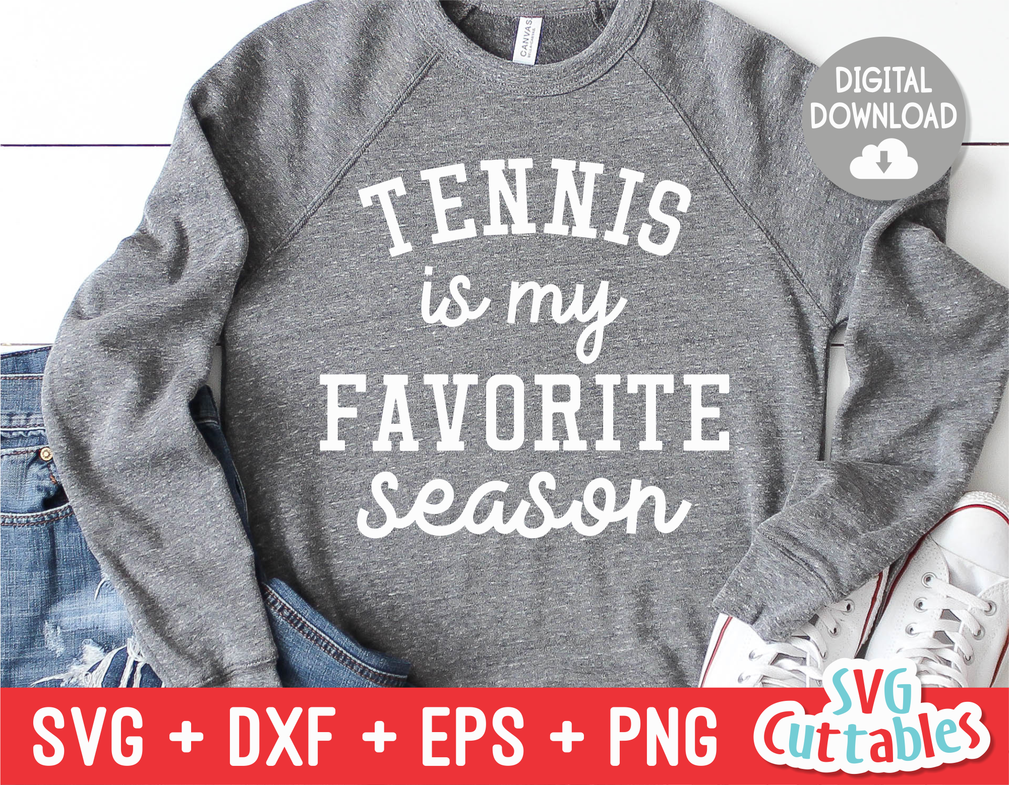 Tennis Is My Favorite Season Tennis Cut File Svgcuttablefiles