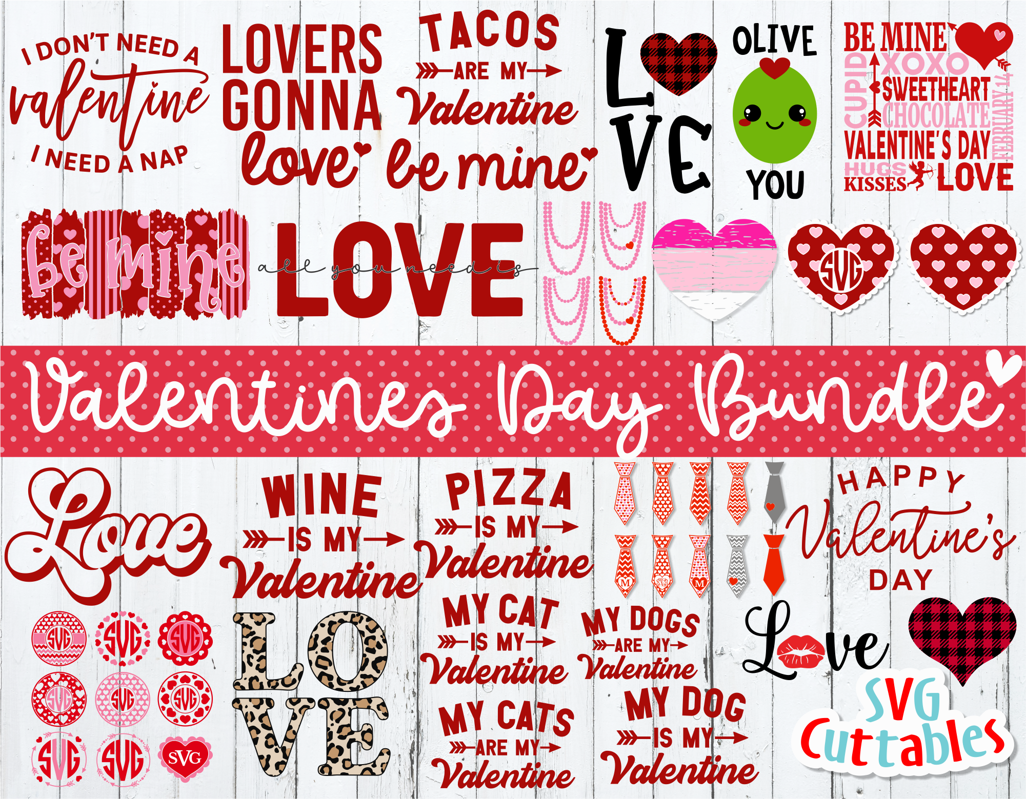 Download Valentine S Day Bundle 1 Svg Cut File Svgcuttablefiles