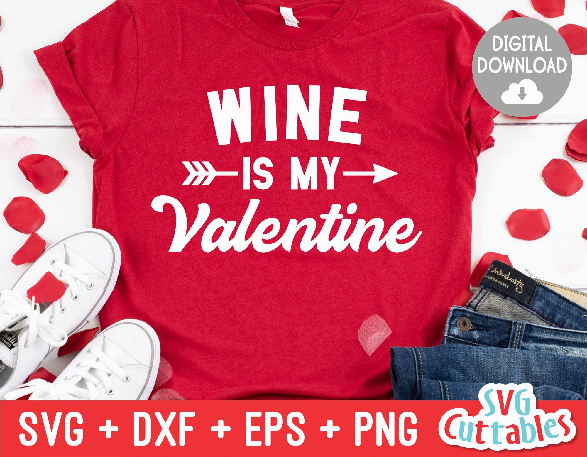 Download Wine Is My Valentine | Valentine's Day svg Cut File ...