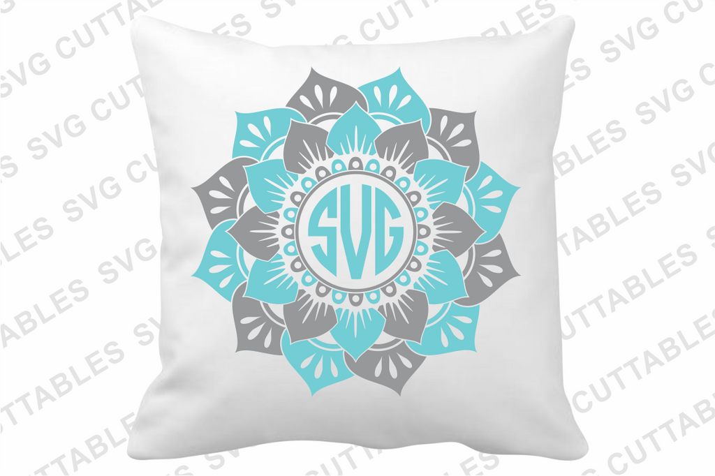 Download Mandala Monogram Frames Svgcuttablefiles