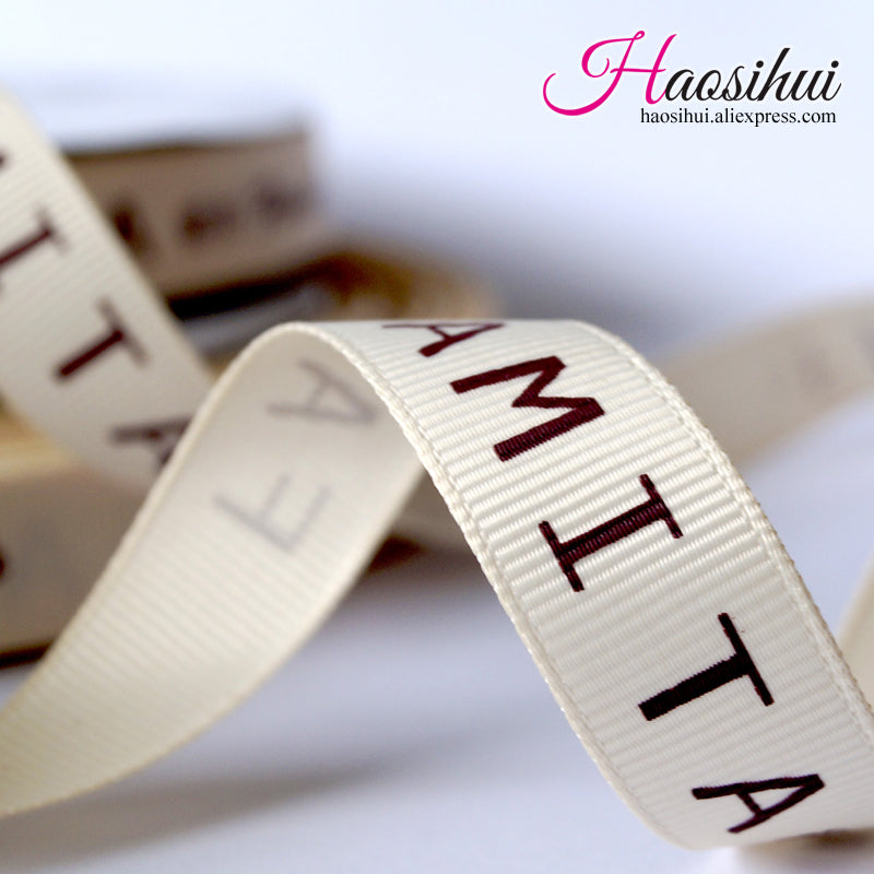 custom printed wedding ribbon