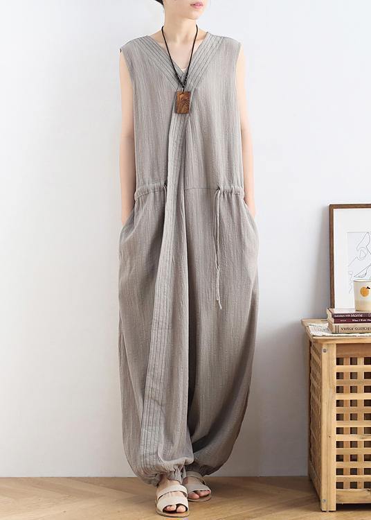 light gray jumpsuit