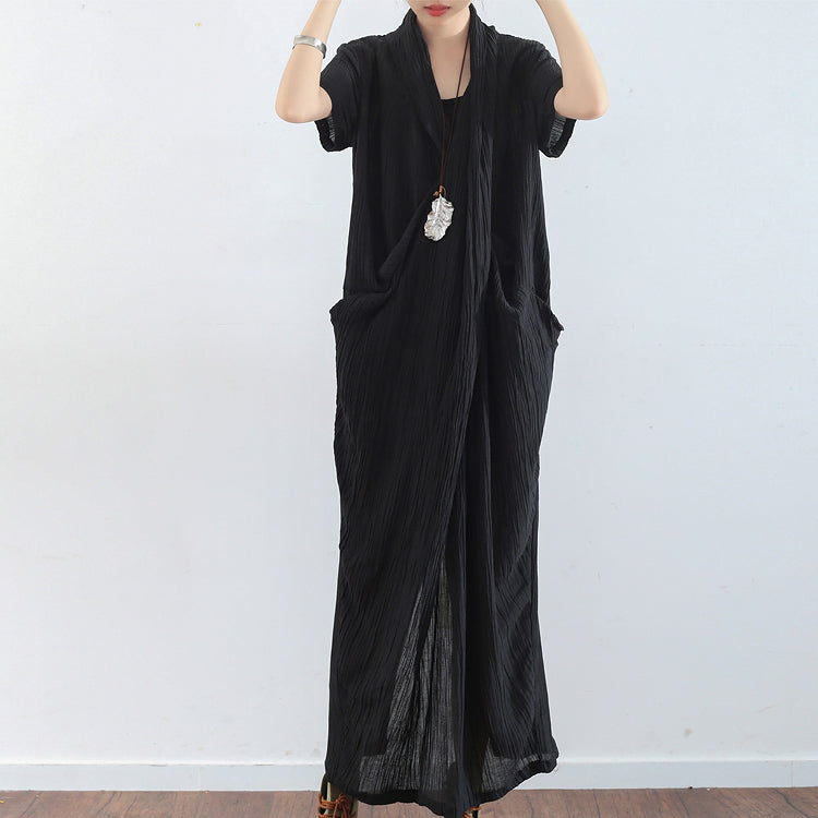 black linen dress plus size