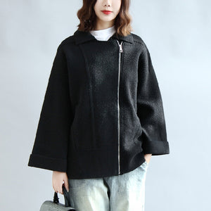 black short cape jacket