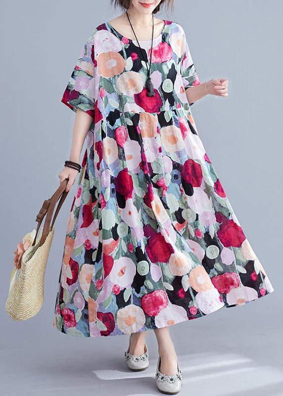 long sleeve floral summer dress