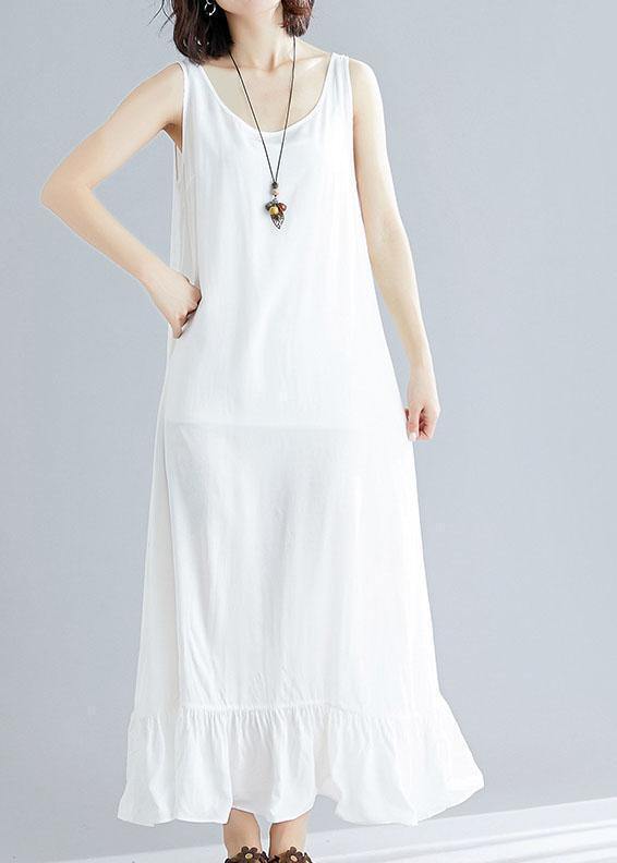 white summer cotton dresses