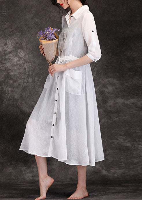bohemian white summer dress