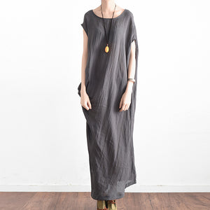 linen asymmetrical dress