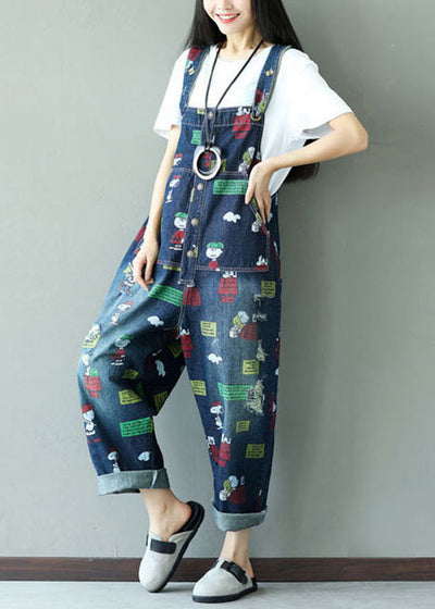 fashion dark blue print jumpsuits pockets summer regular price $ 97 ...