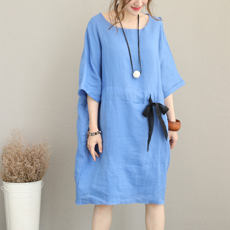 linen dresses midi length