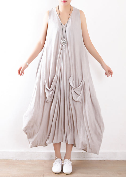 light gray summer dress