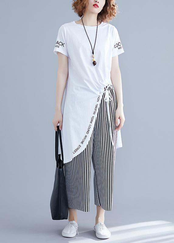 womens striped wide leg pants