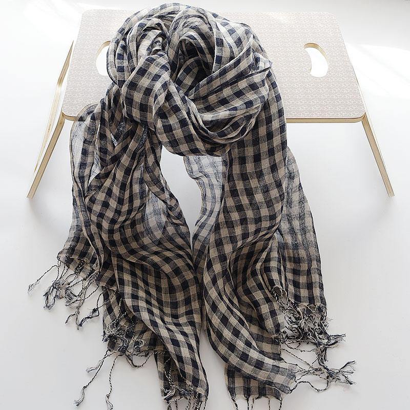 small plaid scarf