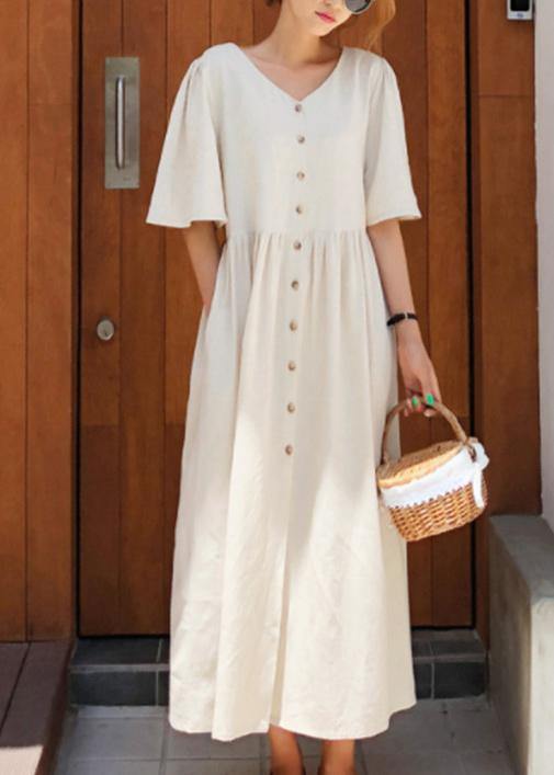 linen summer dresses with sleeves