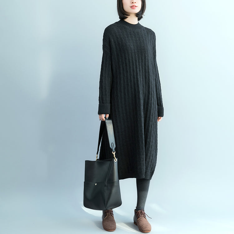 black sweater dress women