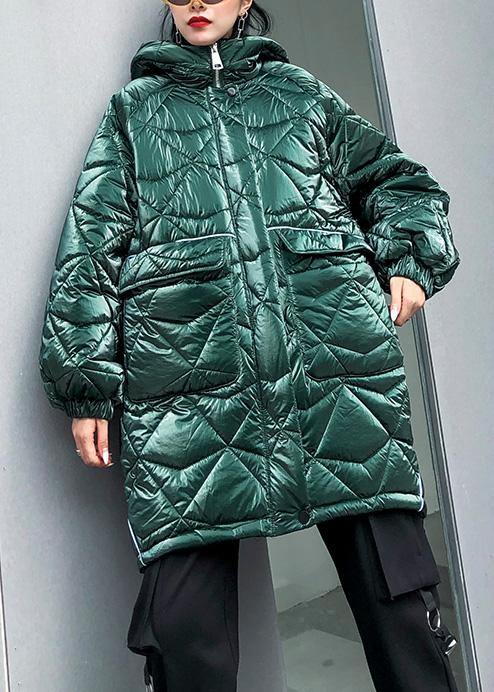 green hooded coat womens