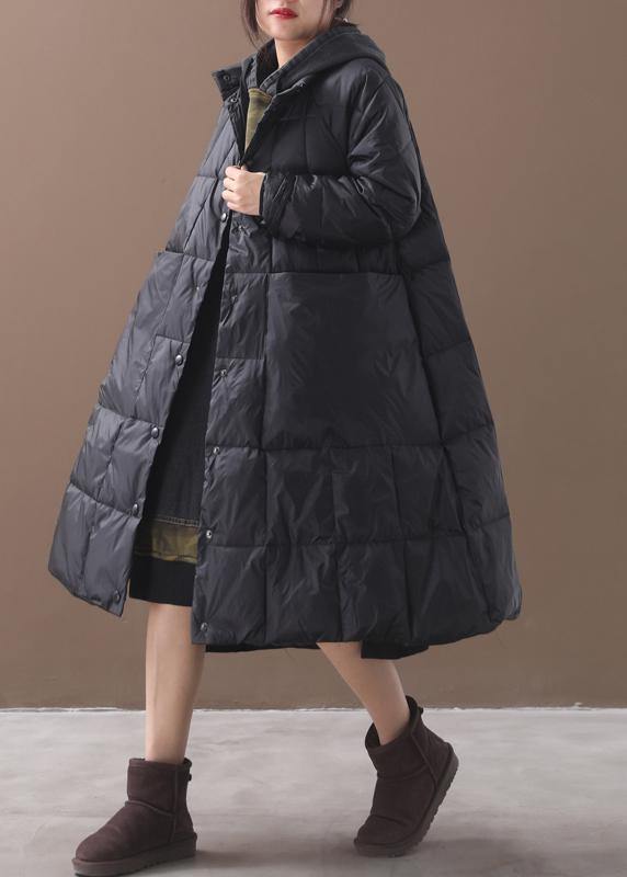 plus size down coat with hood