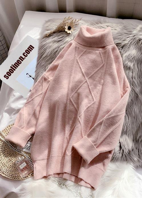 pink fuzzy sweater outfit