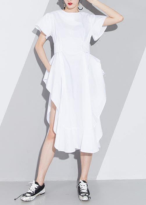 short white cotton dress