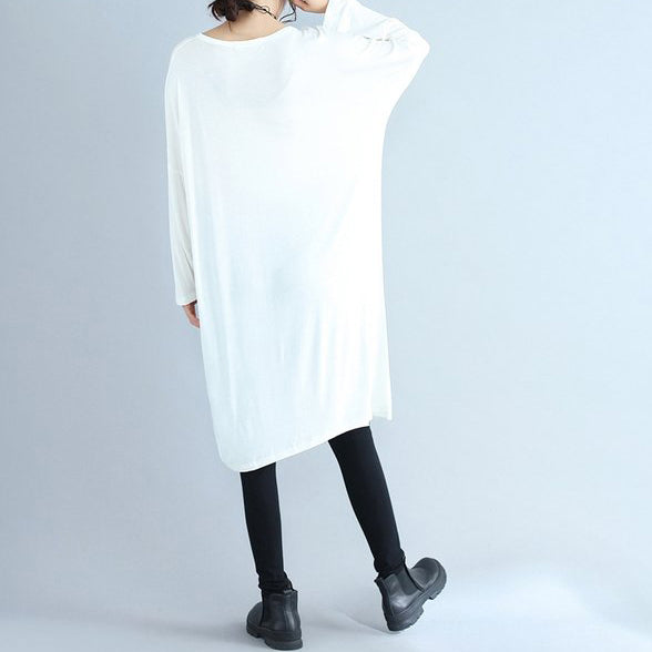 long cotton t shirt dress