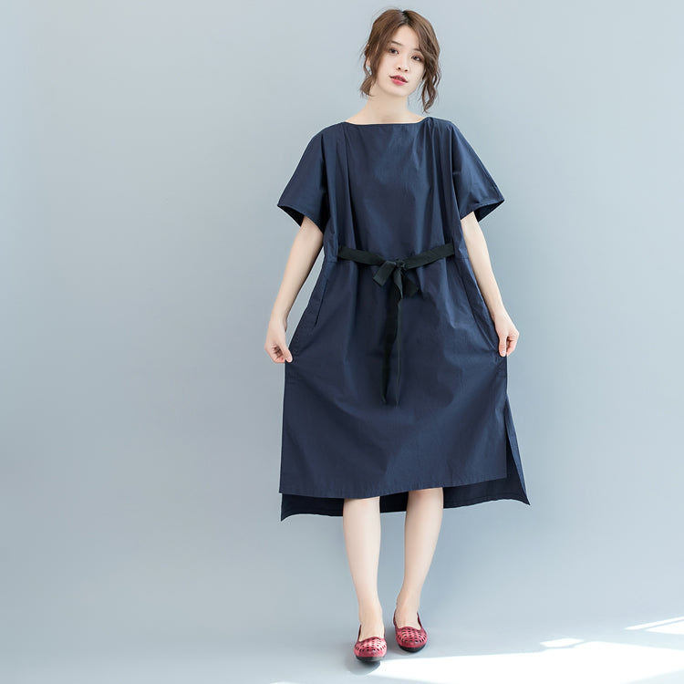 dark blue plus size dresses